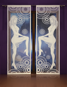FIRANY PANELE BIAŁE ZESTAW DO POKOJU szer. 80 cm, wys. 240 cm, N1049